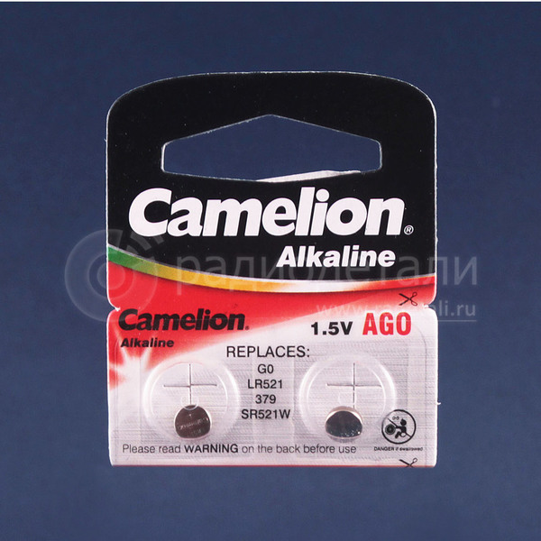 Батарейка 379 (AG0, LR521) Camelion
