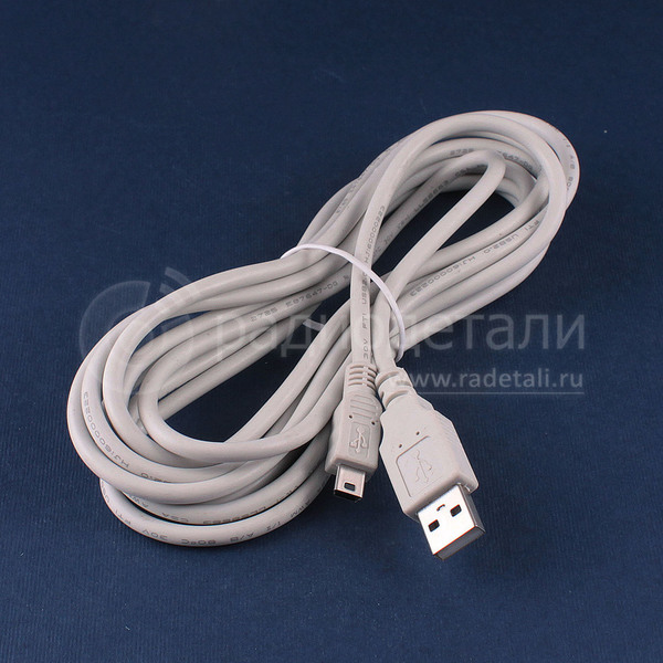 USB 2.0-A шт.- mini USB 5pin шт., 3.0m REXANT 18-1136