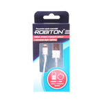 Lightning шт.- USB-А шт., 1.0m Charge&Sync Robiton P3 (белый и черный)