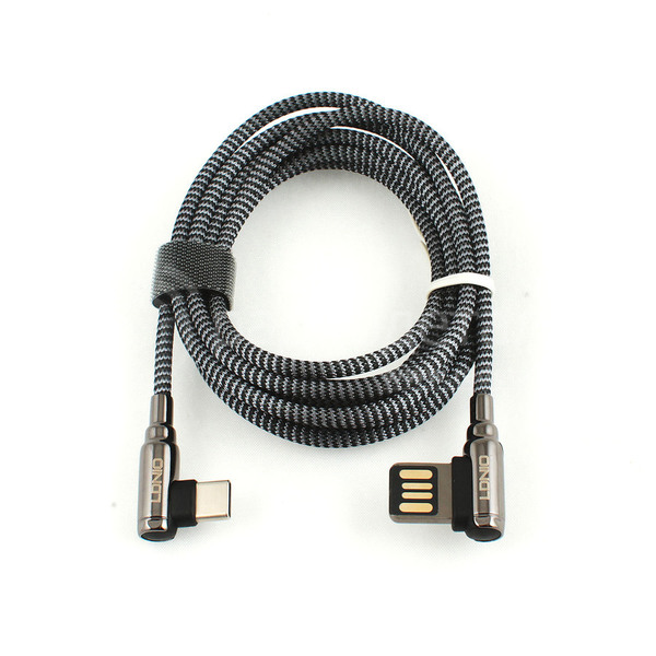 USB 2.0-A шт.- USB Type C шт.,2.0m LDNIO LS422, в оплётке, разьемы угловые