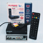 Цифровая приставка LUMAX DV3205HD, (DVBT2/DVB-C, HD) Wi-Fi, HDMI, AV (3хRCA), YouTube, Gmail