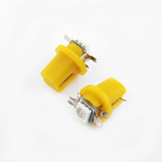 Автомобильная светодиодная лампа T5 B8.5d 12V W1.2W 1Led smd(5050) Yellow