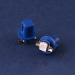 Автомобильная светодиодная лампа T5 B8.5d 12V W1.2W 1Led smd(5050) Blue