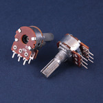 Резистор переменный 20/20 кОм, 20%, 0,125 Вт, кривая А, вал Т/20 (сдвоенный),СП3-500 еМ