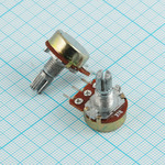 Резистор переменный 1.0 кОм 20% 0,125 Вт линейная B, вал 6/15мм R16K1 B1K L15KC