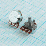 Резистор переменный 22 кОм 20% 0,125 Вт логарифм B, вал 3/12мм СП3-400 аМ