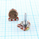 Резистор переменный 3,3 кОм, 20%, 0,125 Вт, кривая В, вал 3/20,СП3-400 аМ