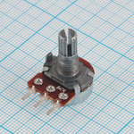Резистор переменный 47 кОм 20% 0,125 Вт логарифм B, вал Т/15мм СП3-500 кМ