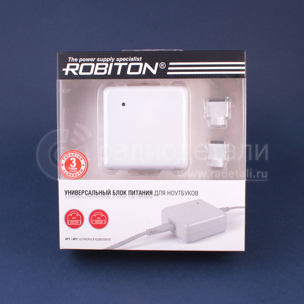 Адаптер сетевой 18,5V 4,6A 100-240V Robiton AMS85 (2 штекера Apple AP1 b AP2)