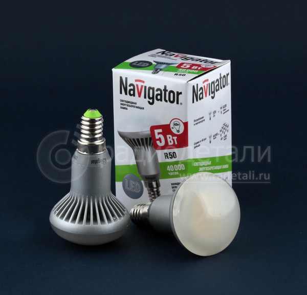 Светодиодная лампа R50 E14 220V 5W 4000K Navigator NLL- R50-5-230-4.2K 94 136