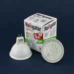 Светодиодная лампа GU5.3 220V 5W 3000K MR16 Navigator NLL- MR16-5-230-3K 94 263