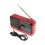 Радиоприёмник PERFEO ASPEN BL/R/GR, 87.5-108 МГц, USB, micro SD, Li-Ion 18650 аккум.