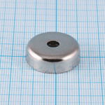Магнит неодимовый, диск Ø25х8мм, сцепление ~20.0кг,с отверстием Ø5,5мм, с зенковкой Ø10,4мм 00171