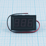 Вольтметр цифровой в корпусе 150-280VAC Красный 45х25х20мм размер символов 14мм 0.56