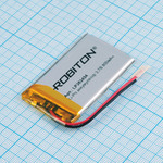 Аккумулятор Robiton LP383454 3.7V 800mAh (3.8х34х54мм) с защитой, с выводами