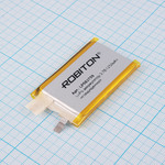 Аккумулятор Robiton LP503759UN 3.7V 1250mAh (5х37х59мм) без защиты, с выводами
