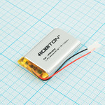 Аккумулятор Robiton LP803048 3.7V 1200mAh (8.0х30х48мм) с защитой, с выводами