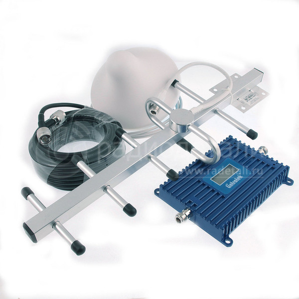 Репитер GSM комплект (антенна наружная, кабель, усилитель, антенна комнатная)