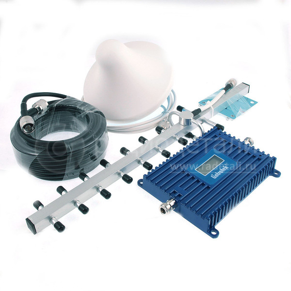 Репитер 3G комплект (антенна наружная, кабель, усилитель, антенна комнатная)