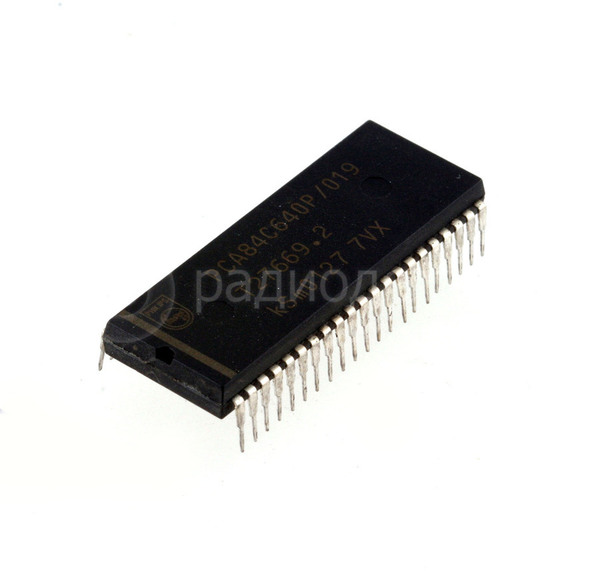 Микросхема PCA84C640P/019 (SDIP42) (ЭКР1568ВГ1) uC,8-bit,128*8bit RAM,6k*8bit ROM 10Mhz