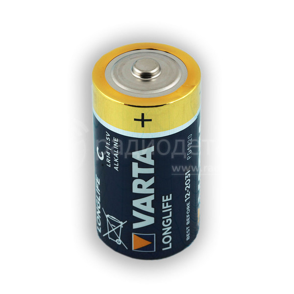 Батарейка Varta Longlife LR14(C) 4114 BL2