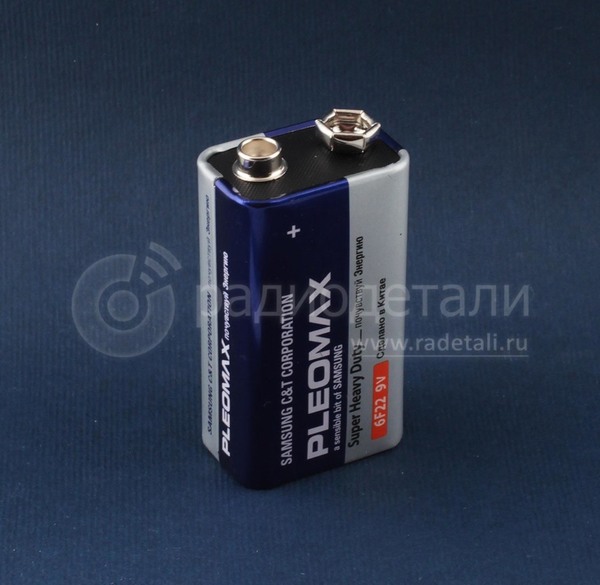 Батарейка Samsung 9V 6F22 PLEOMAX