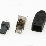 Штекер mini USB-B 4pin на кабель 4.310