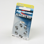 Элемент питания Zinc-Air ZA10 (PR70) 1.4V BP6 Ansmann воздушно-цинковые для слуховых аппаратов