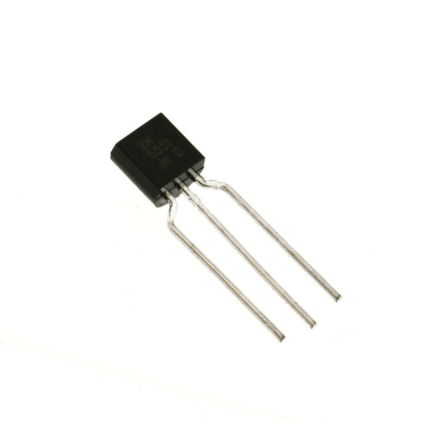 Транзистор 2N5551 (КТ6117А) 180V, 0.6A, 0.625W, >100MHz TO92
