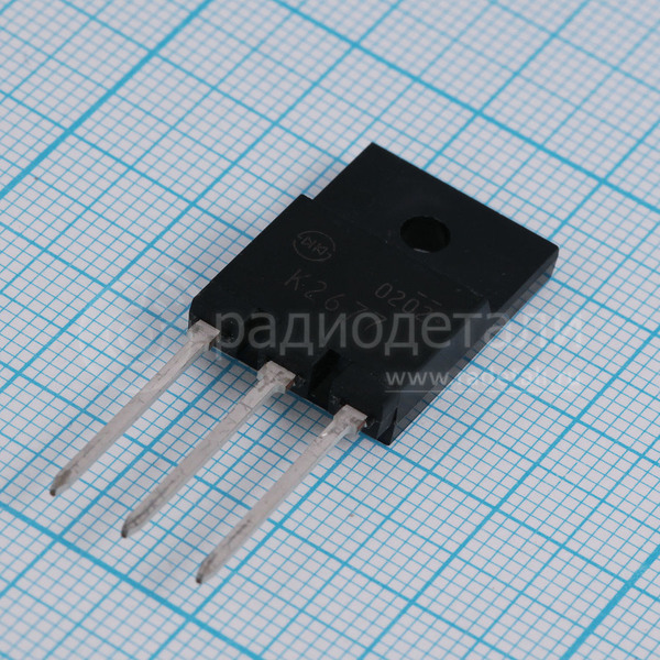 Транзистор полевой 2SK2677 N-канальный 900V 10A 65W TO-3Pf