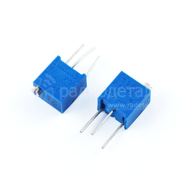 Резистор подстроечный 3266W 500 Ом 0.25 Вт TSR-3266W-501R SUNTAN