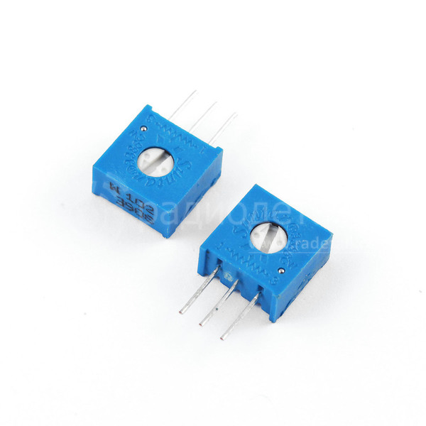 Резистор подстроечный 3386W 1 кОм 0.5 Вт TSR-3386W-102R SUNTAN