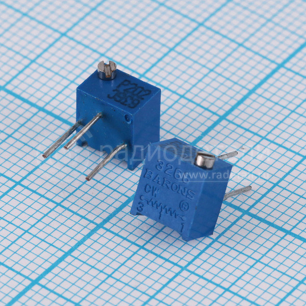 Резистор подстроечный 3266P 10 кОм 0.25 Вт TSR-3266P-103R SUNTAN